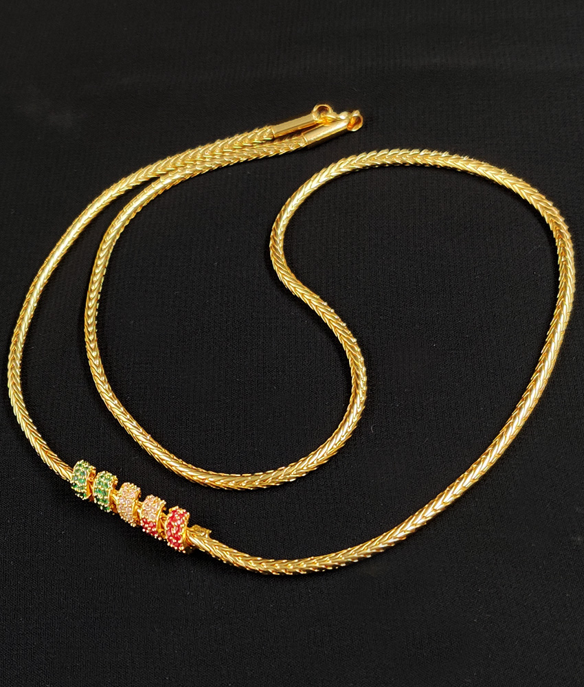 New Thali Chain Designs With Side Mugappu